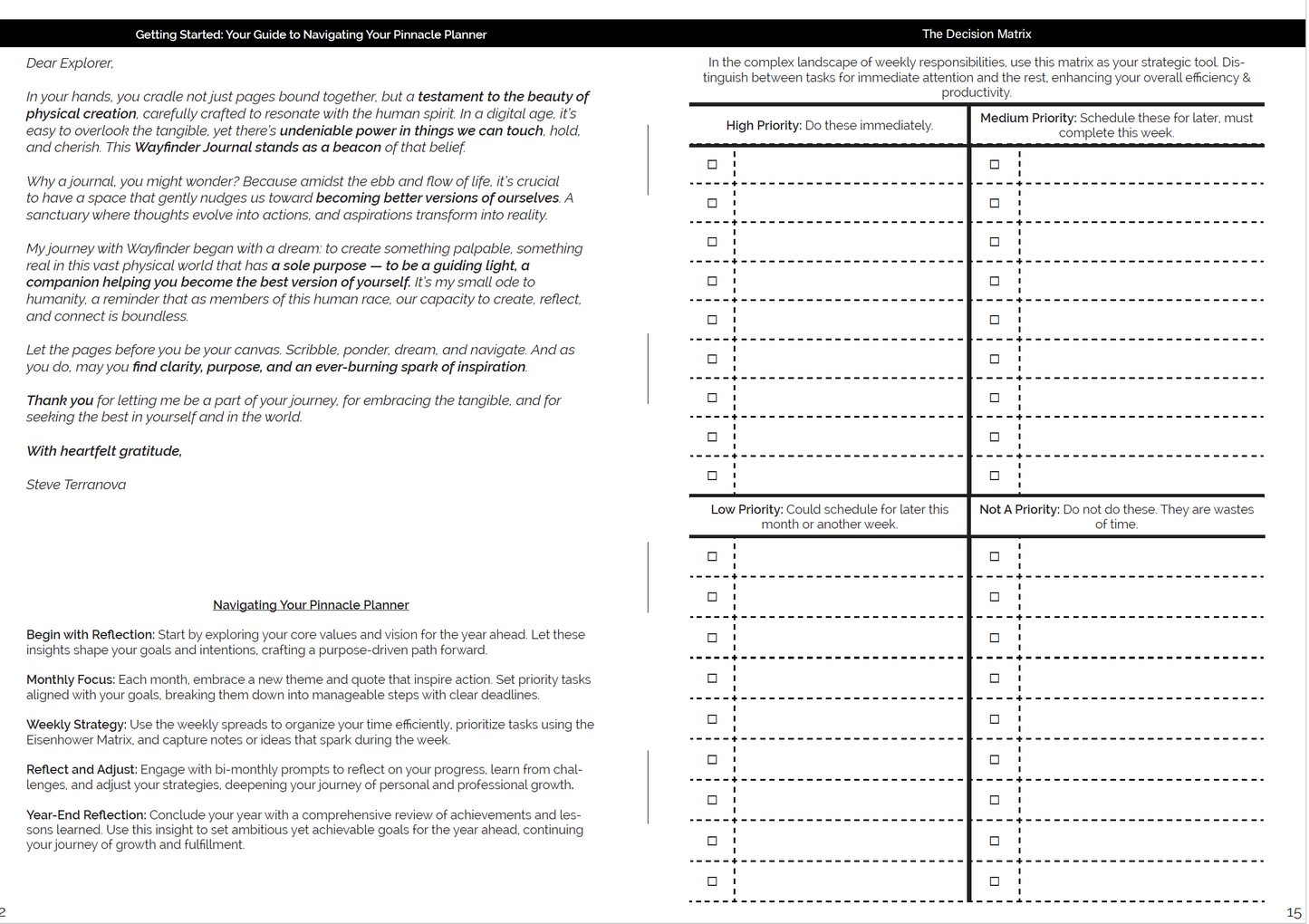 Pinnacle Planner