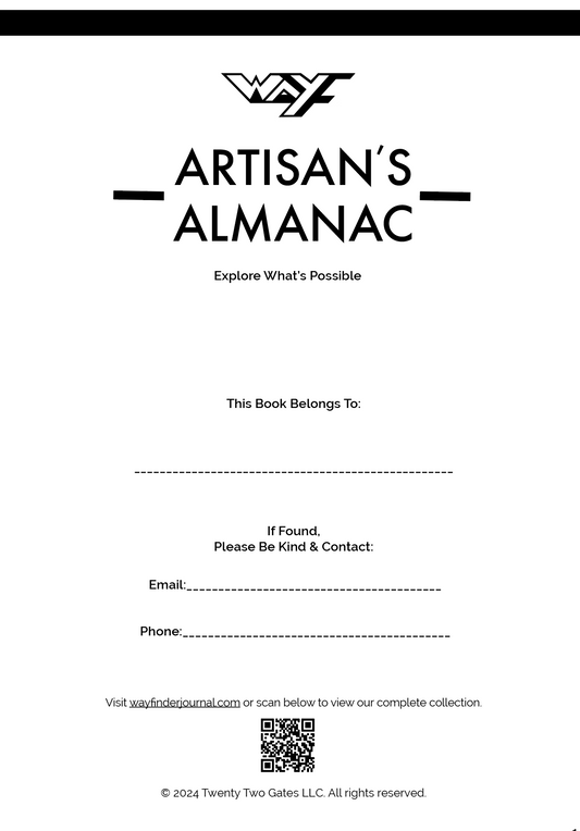 Artisan’s Almanac - Coming Soon!